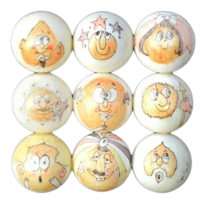 1970s "Many Faces" Mixed-Media Sculptures by Roger Coast - Set of 9