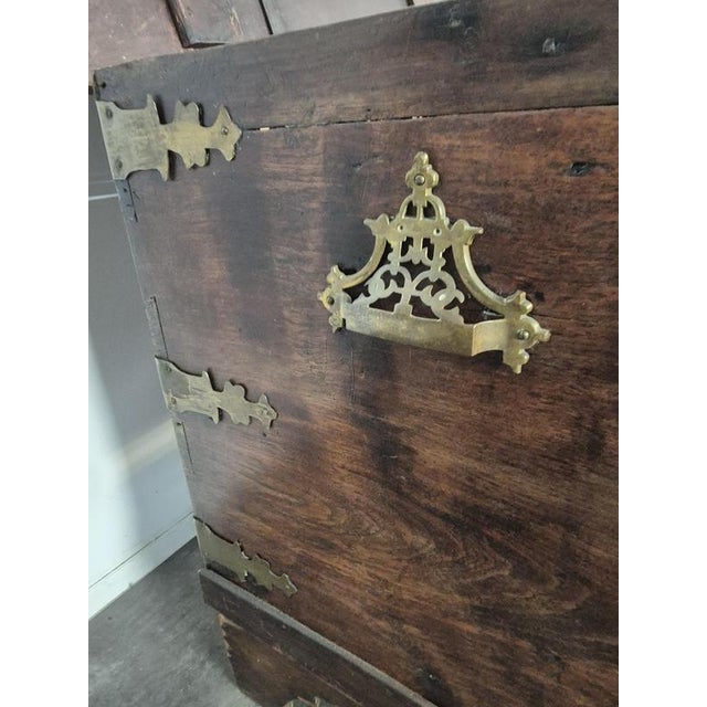Large 18th Century Flemish Chest For Sale - Image 4 of 13