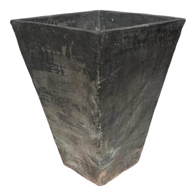 Tia Black Earth Ware Pot Planter For Sale