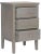 Get organized in style with the nightstand, a transitional design in sturdy elm wood with a fashionable French grey...