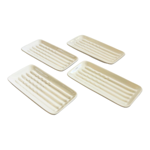 California Pottery Asparagus Plates - Set of 4