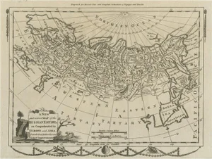 Antique Engraved Map of the Russian Empire, 1778