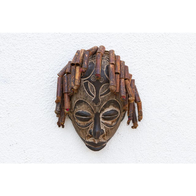 Vintage Braided African Guro Mask For Sale - Image 4 of 8