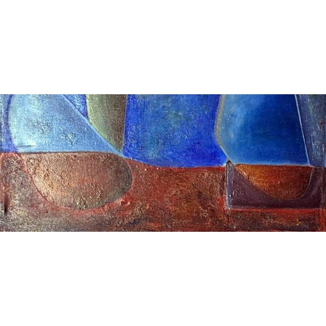 Mid 20th Century Mid 20th Century Abstract Lyrical French Oil Painting on Canvas For Sale - Image 5 of 18