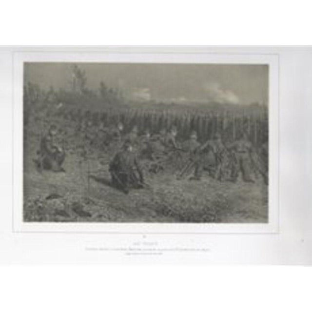 Lithograph on paper. Battle scene. Plate n. 22. Title and in french. Signed in the plate. This piece is attributed to the...