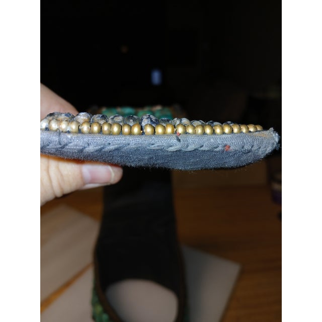 Vintage Turquoise Tibetan Headdress For Sale - Image 9 of 12