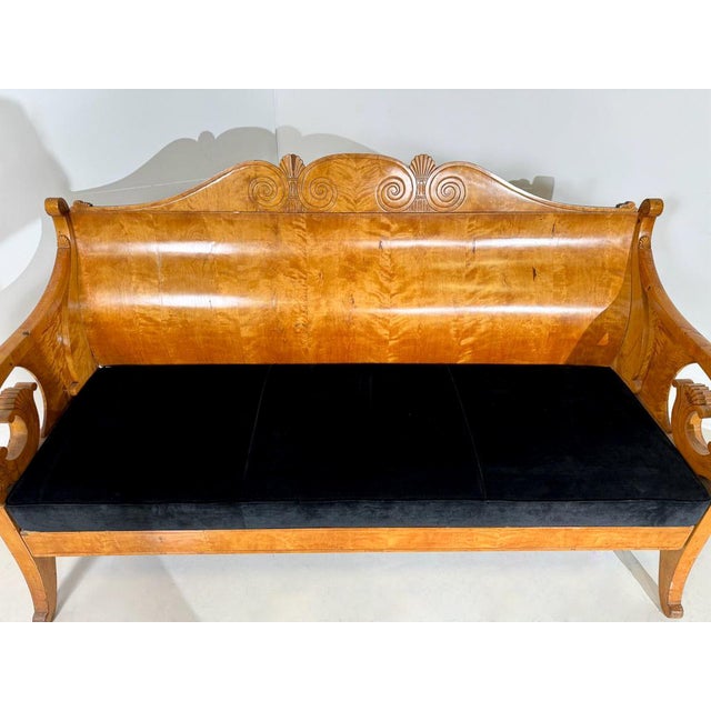 Bench in Birch Veneer, Russia, early 19th century