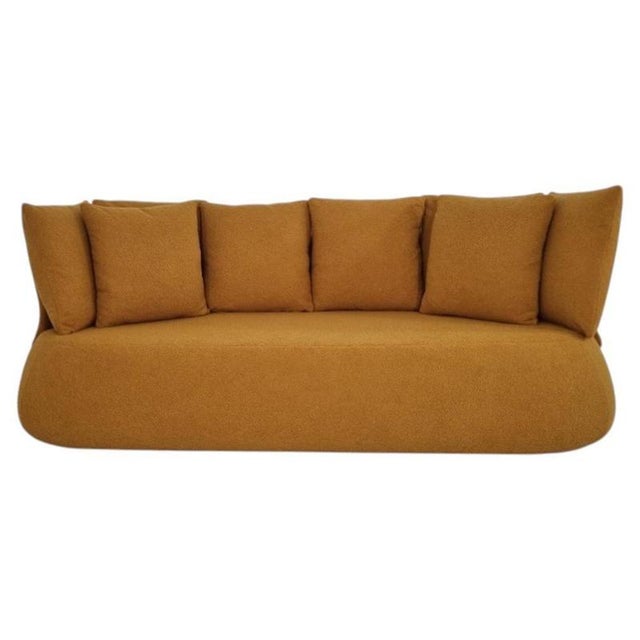 Fat Sofa in Mustard Bouclé Fabric from B&B Italia For Sale - Image 3 of 7