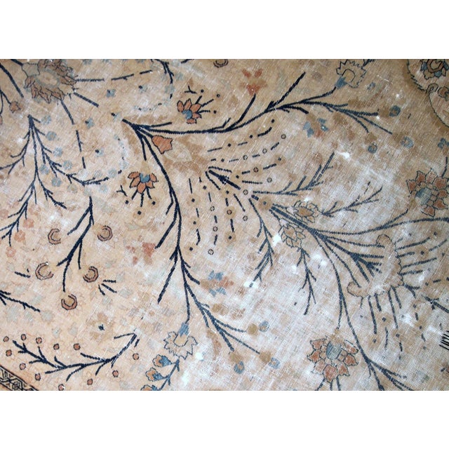 Late 19th Century 1880s, Handmade Antique Prayer Indo-Moktasham Rug 4' X 6.2' For Sale - Image 5 of 11