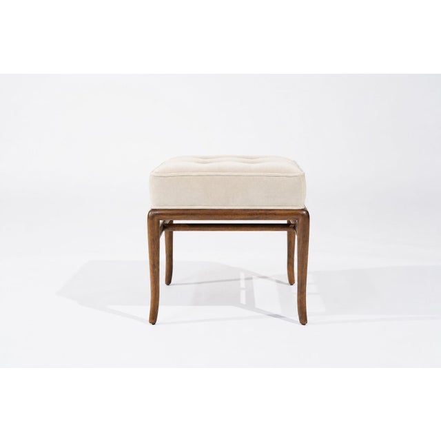 This elegant stools by T.H. Robsjohn-Gibbings for Widdicomb, circa 1950s, showcases the refined sophistication of Mid-...