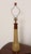 Vintage Gordon and Jane Martz Ochre Stoneware and Walnut Table Lamp With Finial For Sale In New York - Image 6 of 14