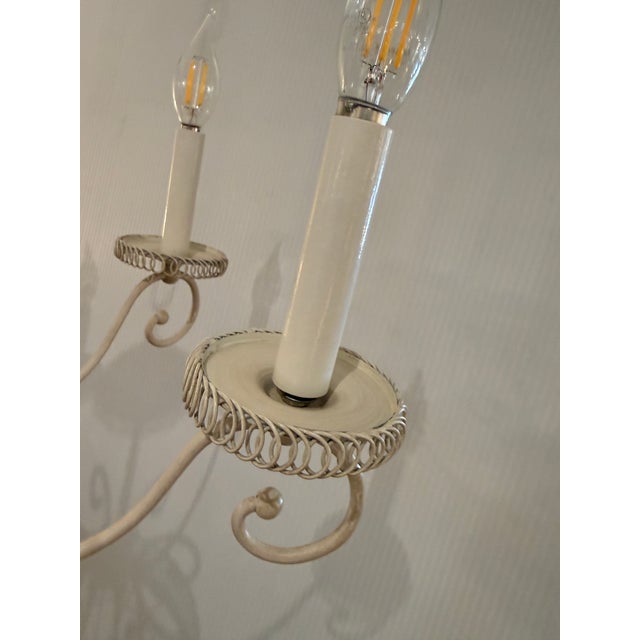 Metal Lamplight Designs Epergne Chandelier For Sale - Image 7 of 12