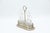 Cruet with Silver Structure and Wire Rack, in Good conditions. Designed 1920 to 1949