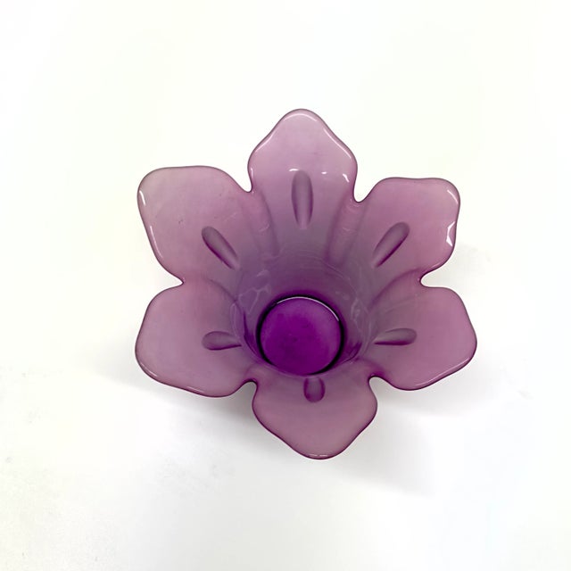 Mid Century Mauve Glass Vase Curation - Group of 5 For Sale - Image 9 of 11