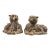 Pair of Vintage Garcia Imports Italian Hand-Painted Leopard Sculptures | Hollywood Regency Porcelain Leopards | Made in Italy, Circa 1965-1975 For Sale
