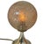 Late 20th Century Bedside Table Lamps with Gold Colored Base and Patterned Glass Shade from Briloner Leuchten, Germany, 1970s, Set of 2 For Sale - Image 5 of 9