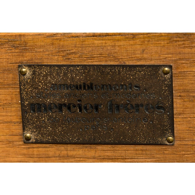 French Art Deco Geometric Walnut Commode by Mercier Frères, Paris, Circa 1930 For Sale - Image 11 of 18