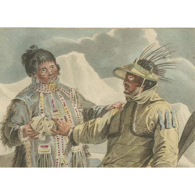 Jaques Kuyper, Inhabitants of Unalaska, Hand-Colored Print, 1805 For Sale - Image 5 of 10