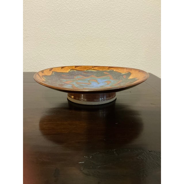 Large Signed Potters Brown Studio Art Pottery Centerpiece Bowl For Sale - Image 11 of 12