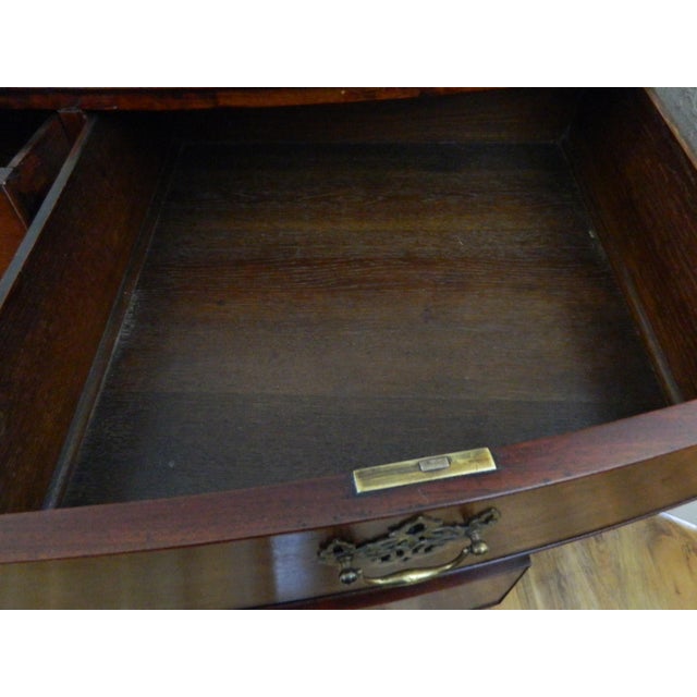 Regency Mahogany Bow Front Chest of Drawers For Sale - Image 5 of 18