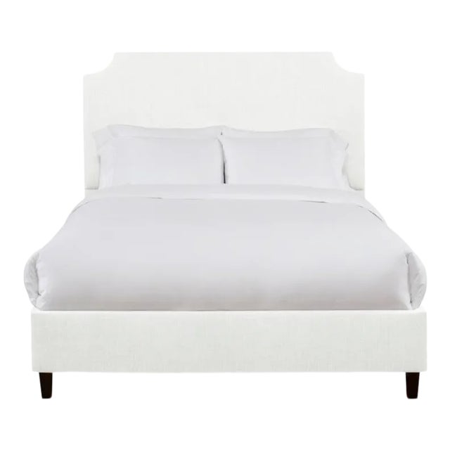Reagan King Bedframe, Ivory Linen For Sale