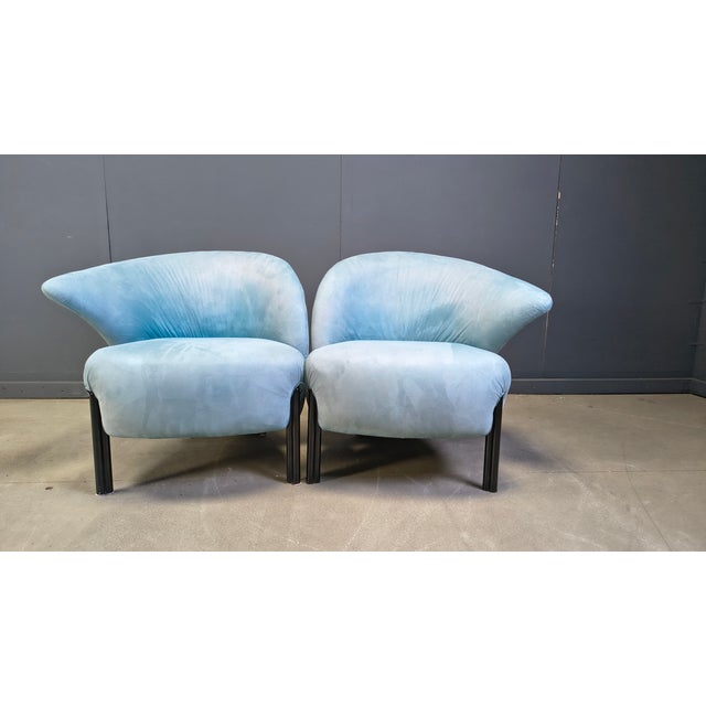 1980s Calla Lounge Chairs from Saporiti, 1980s, Set of 2 For Sale - Image 5 of 12