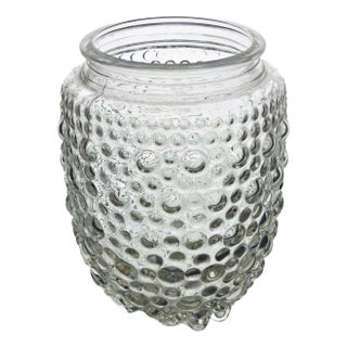 Vintage Acorn Bubble Glass Light Globe - Clear Fixture Shade - Mid-Century Style - 3.125" Fitter - Timeless Décor Accent For Sale