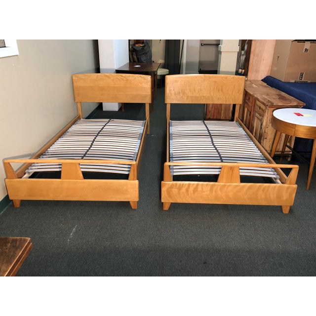 HeywoodWakefield Twin Maple Bed Chairish