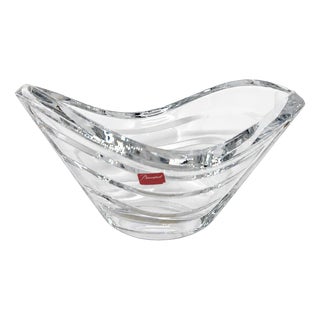 Wave Glass Bowl by Thomas Bastide for Baccarat For Sale