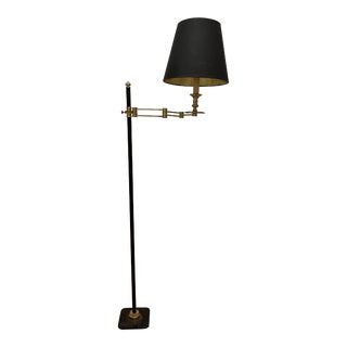 Vintage 1930s French Art Deco Swing Arm Floor Lamp For Sale