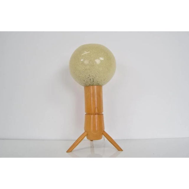 Wood Mid-Century Table Lamp from Uluv, 1960s For Sale - Image 7 of 12