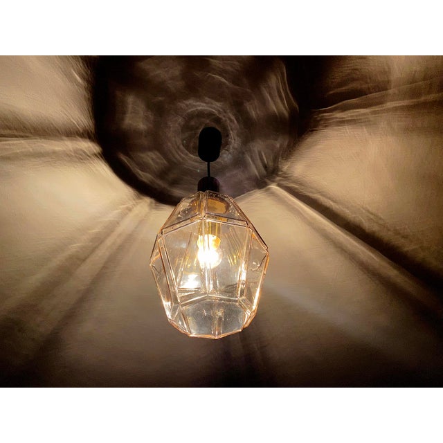 Vintage Pendant Light in Glass from Limburg For Sale - Image 13 of 16
