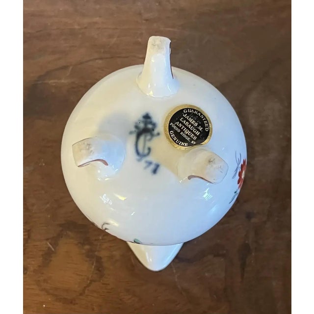 Antique 18th Century German Frankenthal Porcelain Cream Jug by Carl Theodor, Circa 1771 For Sale - Image 11 of 13