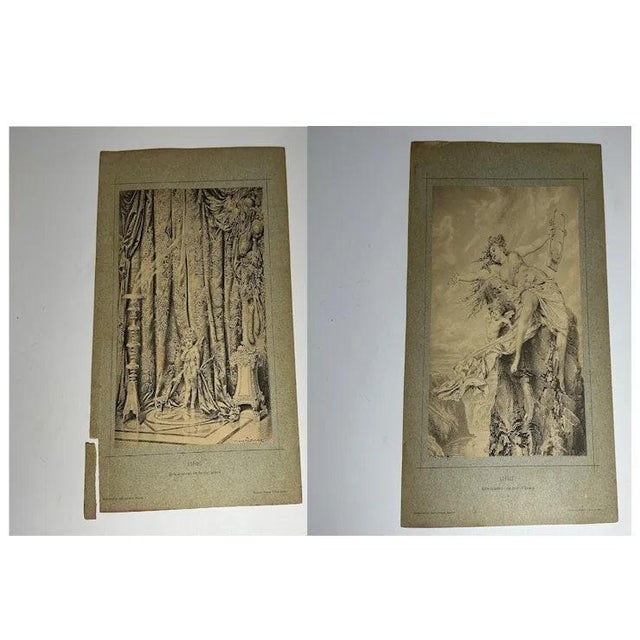 19th Century 19th Century Heinrich Lossow: Götterdekameron Mythology Etchings Portfolio For Sale - Image 5 of 10