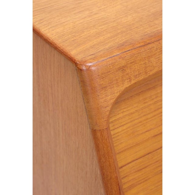 Wood Mid-Century Danish Secretary in Teak by Bernhard Petersen For Sale - Image 7 of 18