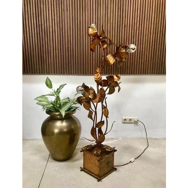 Gilded Metal Florentine Table or Floor Lamp by Hans Kögl, 1960s For Sale - Image 15 of 18