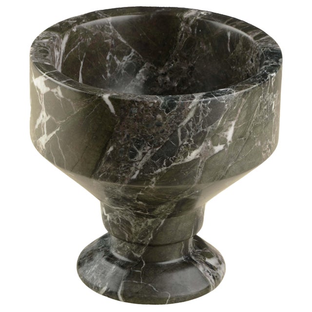 Contemporary Green Marble Tasse Bowl by Nina Magon For Sale - Image 3 of 4