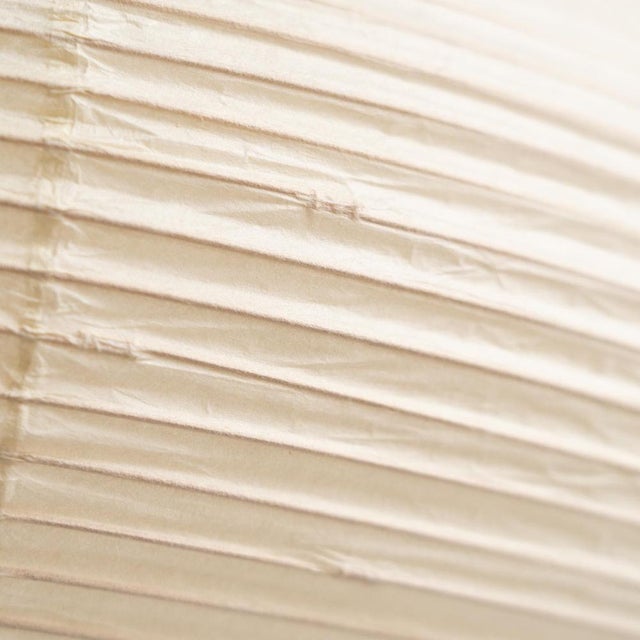 Mid-Century Modern Paper Akari 26a Ceiling Lamp attributed to Isamu Noguchi, 1980s For Sale - Image 14 of 18