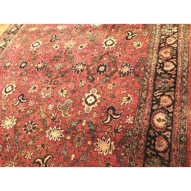 Hand-Knotted Antique Persian Rug. For Sale - Image 9 of 18