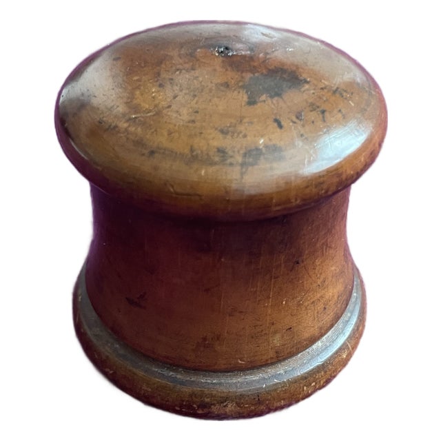 Antique English Treen Box For Sale