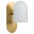 Brass small sconce by schwung. Dimensions: w 10.5 x d 14 x h 23 cm. Materials: brass, frosted glass. Finishes available:...