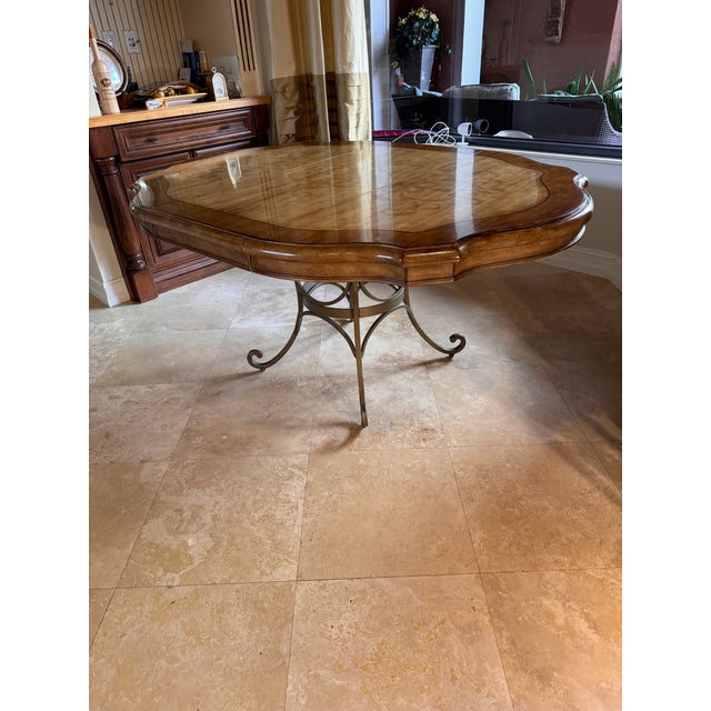 Artistica Vintage Extendable Dining Table W/4 Chairs Solid Wood, by Artistica For Sale - Image 4 of 12