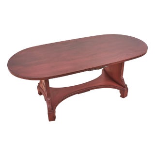 Table with Decorations in Red and Black For Sale