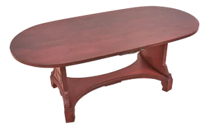 Table with Decorations in Red and Black
