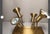 1980s Postmodern Ceiling Light in Satined Brass attributed to Sische-Germany, 1980s For Sale - Image 5 of 11