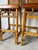 Vintage Coastal Organic Bamboo & Rattan With Leather Wrapped Bar Stools - A Pair For Sale - Image 10 of 13
