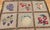 Stone Gray Vintage American Hand Hooked Rug, Fruit Blocks Pattern, Folk Art Tapestry, 2x4 For Sale - Image 8 of 12