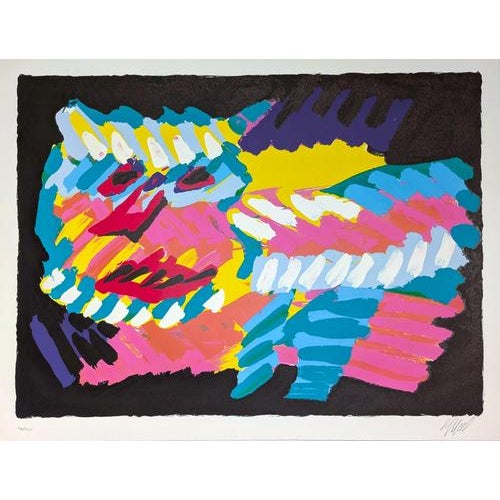 Karel Appel, Pink Cat, 1978, LIthograph For Sale - Image 6 of 6