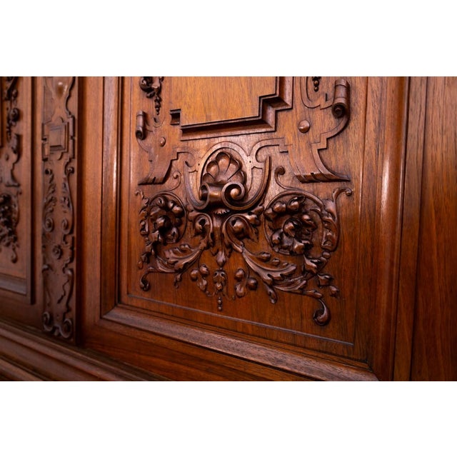 Brown Antique French Majestic Cabinet, 1880 For Sale - Image 8 of 18