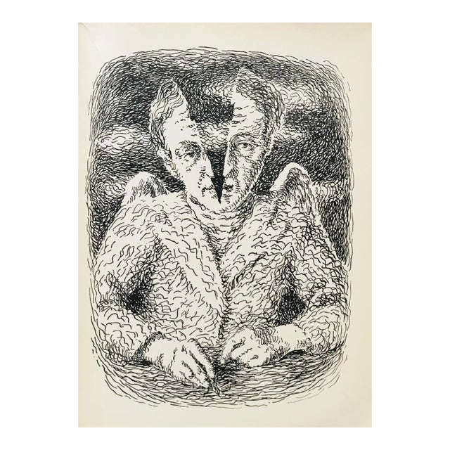 1948 Rene' Magritte Illustration 3, Les Chant De Maldoror For Sale